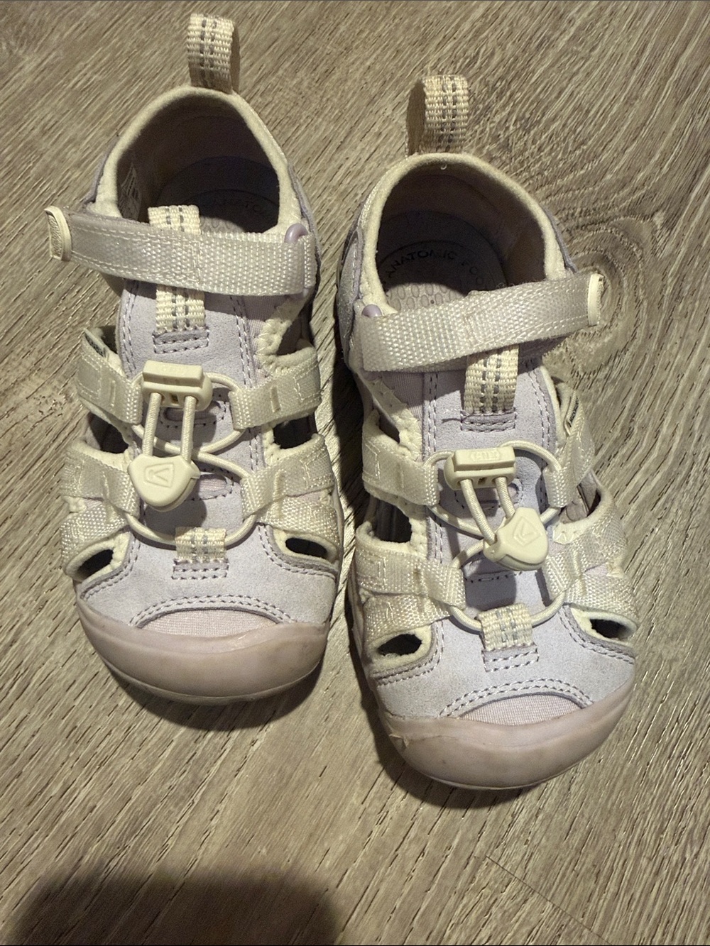 Keen Kids Sandals - Cream and Pale Lavender